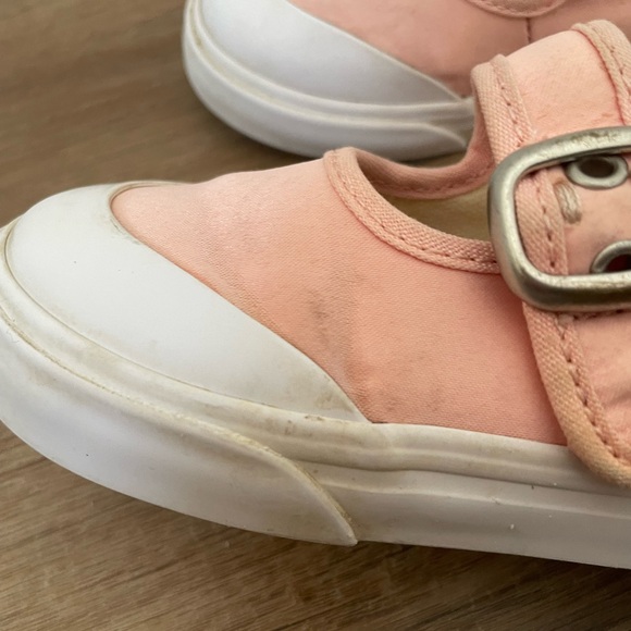 Vans Toddler Mary Jane Sneakers in Pink and White - Picture 7 of 11